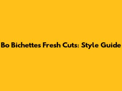 Bo Bichette's Fresh Cuts: Style Guide